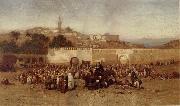 Louis Comfort Tiffany Market Day Outside the Walls of Tangiers oil